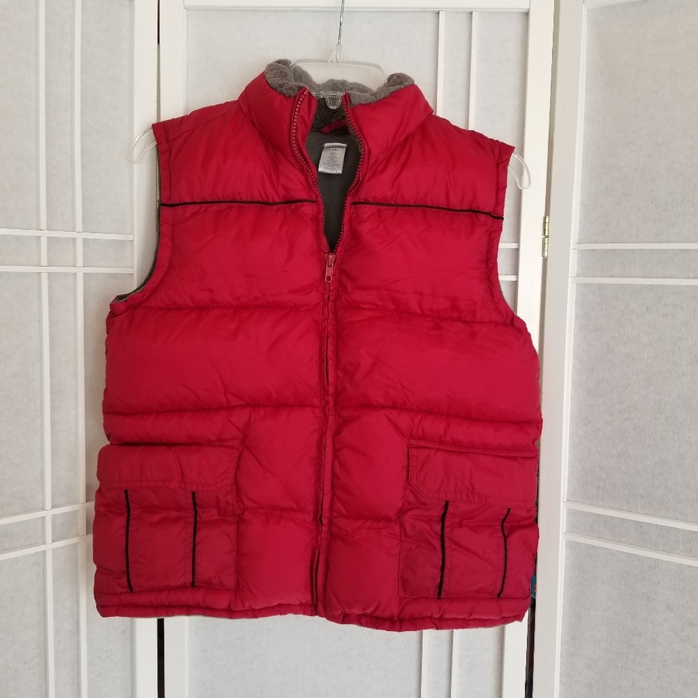 Gymboree red puffer vest girls, boys